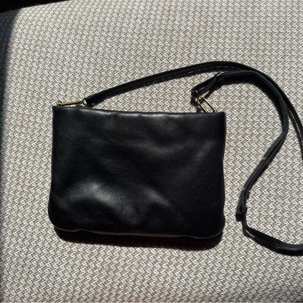 Madewell Black Crossbody Bag Smooth Leather